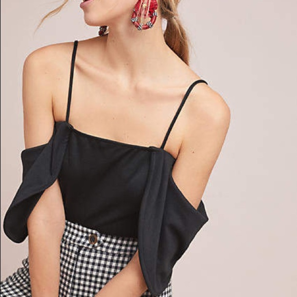 NWT Eri + Ali Maria Draped Top Anthropologie L XL